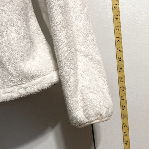 The North Face High Loft Polar Fleece Hooded Jacket White Trim Womens Medium - Picture 9 of 13
